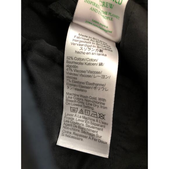 J. Crew Kallie Pant Straight Leg Classic Fit Black NWOT 4 - Picture 7 of 9